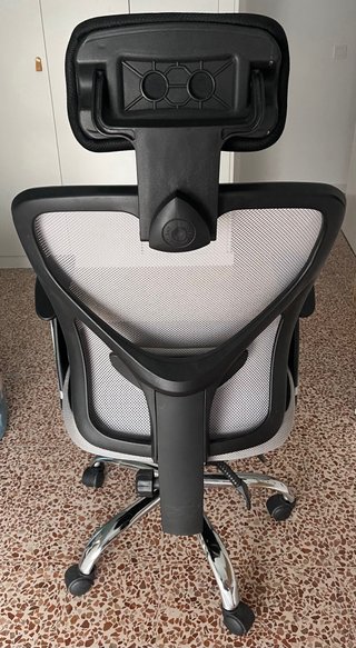 Silla de escritorio Carla negra/gris