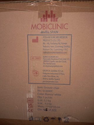 Silla Bañera Giratoria 360 Mobiclinic Lago