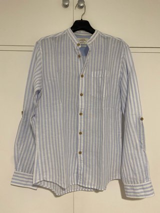 Camisa de lino a rayas