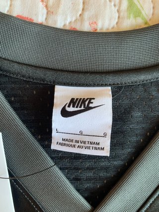 Nike Street Oversized Graphic Mesh Jersey black