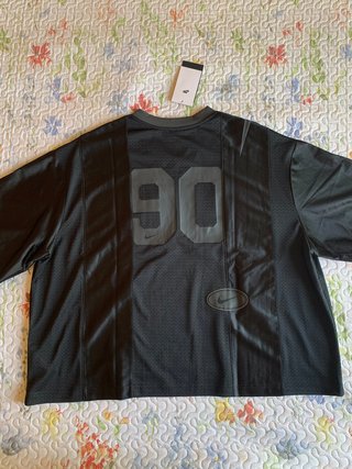 Nike Street Oversized Graphic Mesh Jersey black