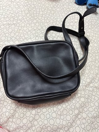 Bolso bandolera mujer negro acolchado