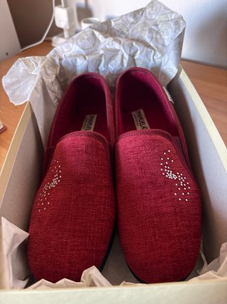 Pantofole Emanuela rosse donna n.38 nuove
