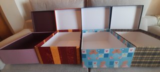 Cajas de almacenaje decorativas (Set de 4)
