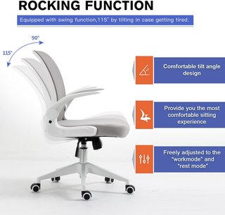 Silla Oficina Ergonómica Giratoria plegable AHUA