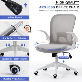 Silla Oficina Ergonómica Giratoria plegable AHUA