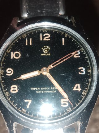 Orologio vintage Butex Ancre 15 rubis anni '50