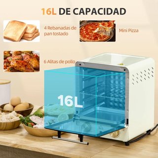 Horno Eléctrico de Sobremesa Tostador 15 Litros