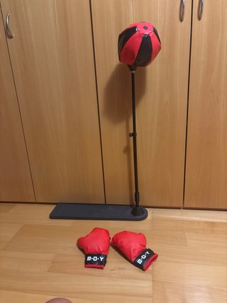 BOXING BOXEO kit Guantes + Punching Ball Infantil