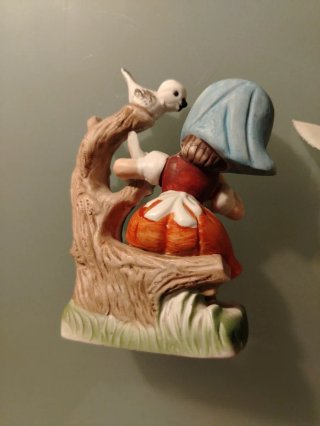 Lotto 3 statuine in ceramica