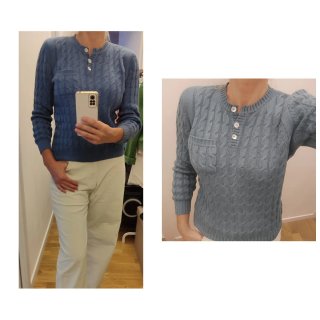 Maglione Nemesis blu avio taglia M