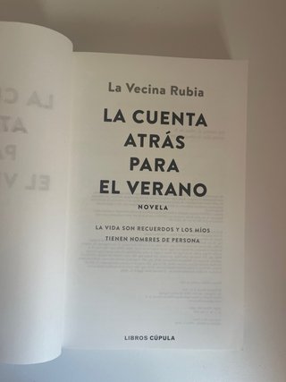 La cuenta atrás para el verano - La vecina rubia