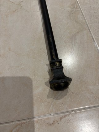 Barra cortina metal negra