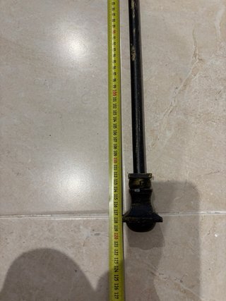 Barra cortina metal negra