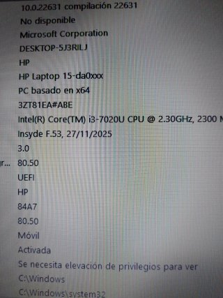 HP Portátil Blanco SSD