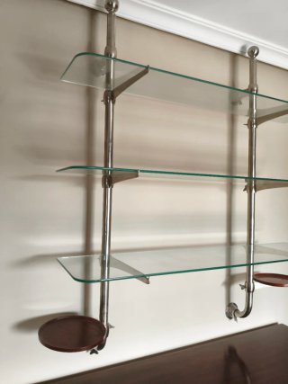 Estantería Metal Cristal Madera