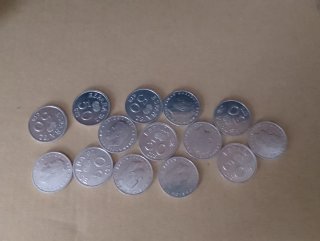 Lote 14 monedas antiguas España SC