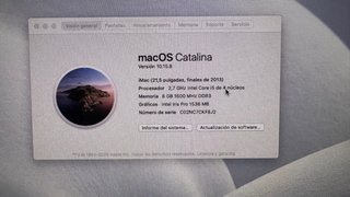 Imac Apple 21,5 Plata