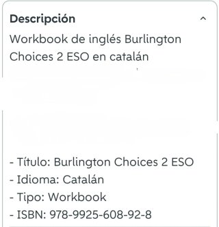 Burling Choices Workbook ESO 2 ISBN 9789925608928