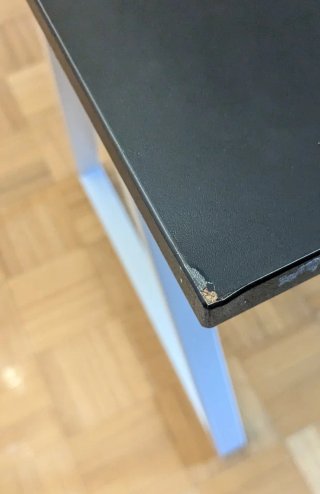 Mesa escritorio moderna negra y blanca