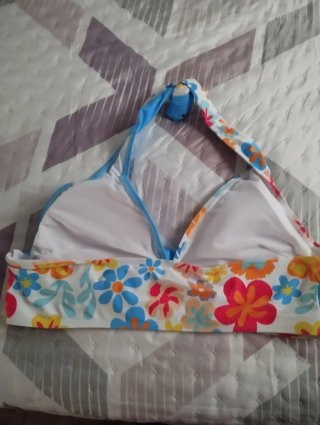 Bikini Mujer Talla 52 Floral y turquesa