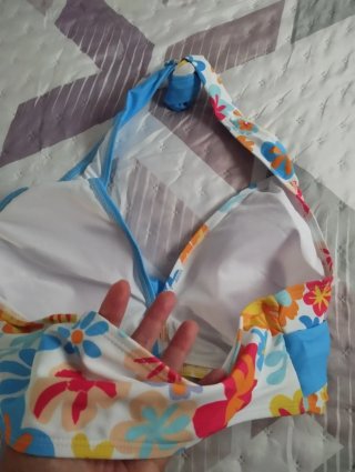 Bikini Mujer Talla 52 Floral y turquesa