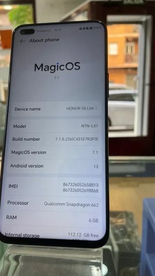Honor 50 Lite 128GB Azul Snapdragon 662