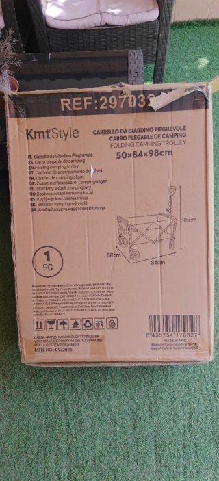 Carro Plegable playa KmtStyle 50x84x98cm