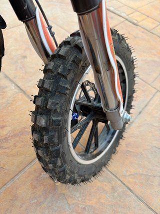 Mini Moto Cross Naranja y Blanca