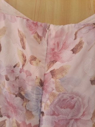 Vestido floral rosa y morado