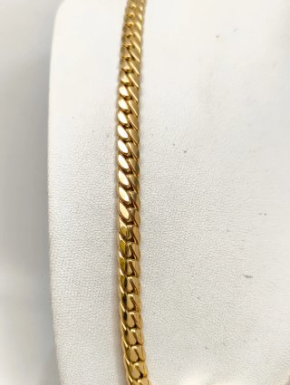 ORO NUEVO 18KT Cadena Cubana 6mm 45cm largo