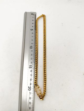 ORO NUEVO 18KT Cadena Cubana 6mm 45cm largo
