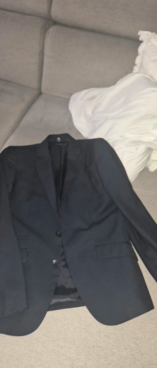 Americana de vestir caballero azul marino