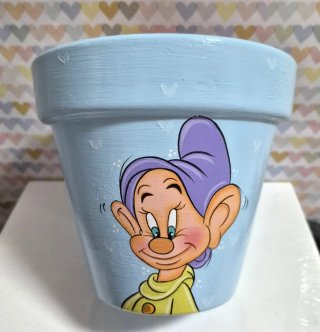 Macetas pintadas a mano - Personaje Disney