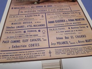CARTEL DE TOROS BOMBERO TORERO