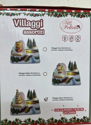 Villaggio Orso con luci e musica