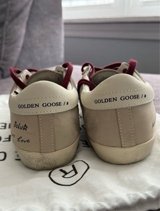 Zapatillas Golden Goose Super-Star Beige/Azul