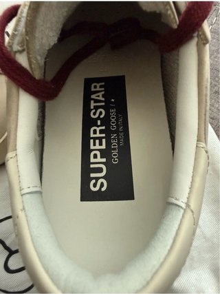 Zapatillas Golden Goose Super-Star Beige/Azul