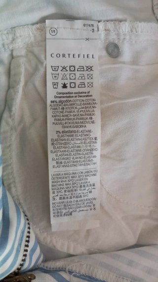 Pantalón rayas Cortefiel