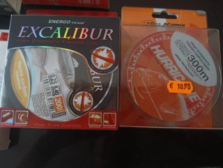Sedales de pesca Hurricane y Excalibur
