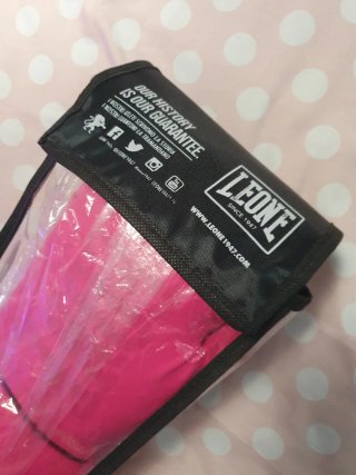 Guantes de boxeo Leone rosas 10 Oz