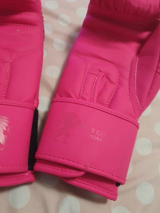 Guantes de boxeo Leone rosas 10 Oz