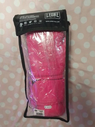Guantes de boxeo Leone rosas 10 Oz