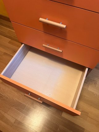Cajonera 6 cajones naranja