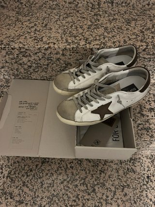 Golden Goose Sneakers Blancas y Marrones
