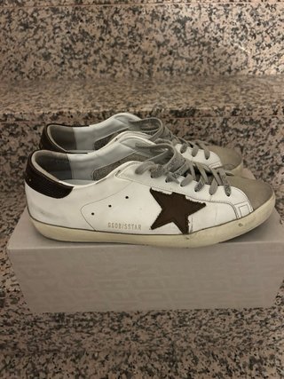 Golden Goose Sneakers Blancas y Marrones