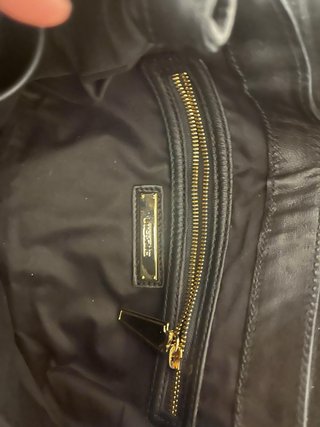 Bolso Uterqüe piel flecos hombro/cartera
