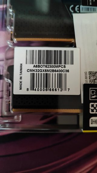 Corsair Vengeance DDR5 32GB (2x16GB) 6400MT/s