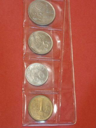 6 Monedas Pesetas Juan Carlos I Mundial 1982