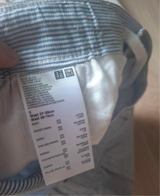 Bermudas azules a rayas
